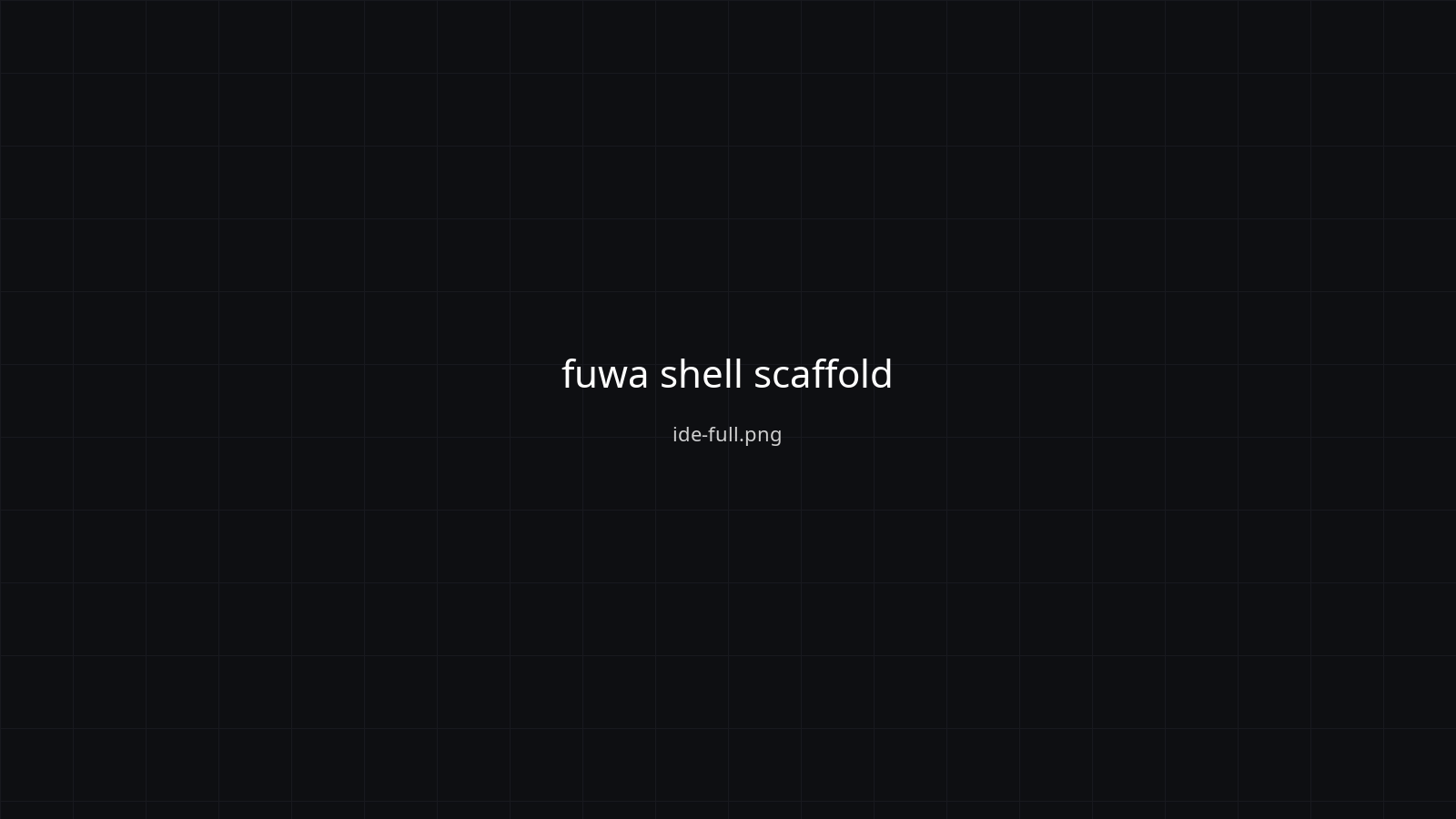 the full shell: editor on the left (CodeMirror 6), preview iframe on the right (live-reload), terminal at the bottom (xterm.js), observability panel tucked away. all orchestrated from Lua.